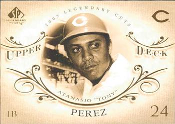 2005 SP Legendary Cuts #82 Tony Perez Front