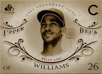 2005 SP Legendary Cuts #4 Billy Williams Front