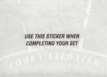2005 Topps #NNO Series One - Completion Sticker Back