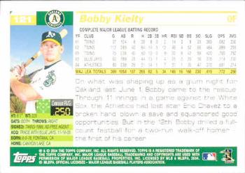 2005 Topps #121 Bobby Kielty Back