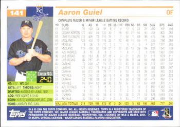 2005 Topps #141 Aaron Guiel Back