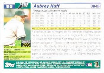2005 Topps #95 Aubrey Huff Back
