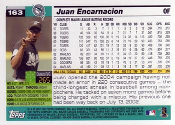 2005 Topps #163 Juan Encarnacion Back