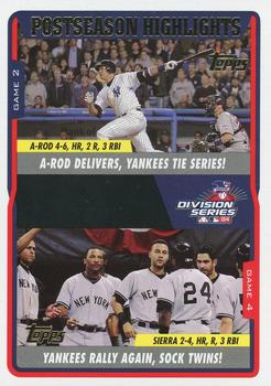 2005 Topps #349 A-Rod Delivers, Yankees The Series! / Yankees Rally Again, Sock Twins! Front
