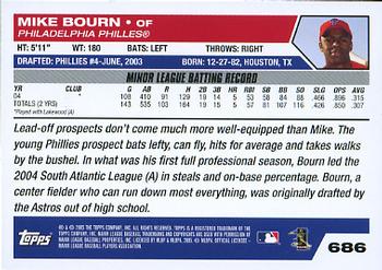 2005 Topps #686 Mike Bourn Back