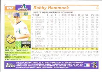 2005 Topps #22 Robby Hammock Back
