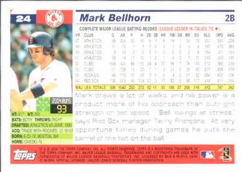 2005 Topps #24 Mark Bellhorn Back