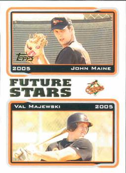 2005 Topps #327 John Maine / Val Majewski Front