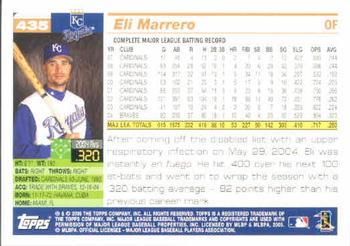 2005 Topps #435 Eli Marrero Back