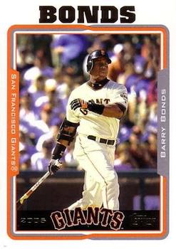 2005 Topps #500 Barry Bonds Front