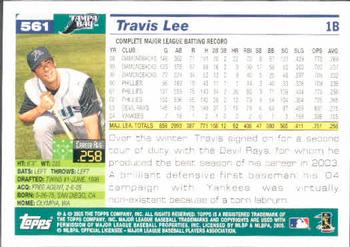 2005 Topps #561 Travis Lee Back