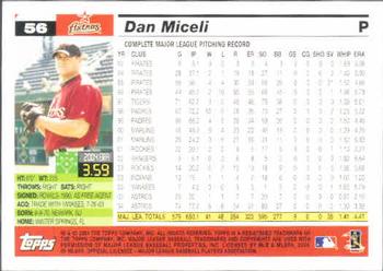 2005 Topps #56 Dan Miceli Back