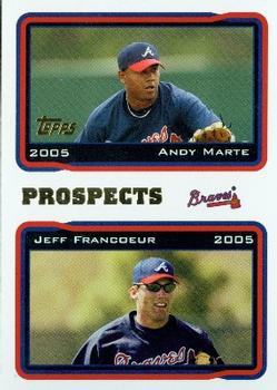 2005 Topps #691 Andy Marte / Jeff Francoeur Front
