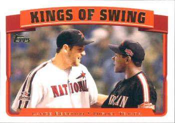 2005 Topps #694 Kings of Swing (Lance Berkman / Miguel Tejada) Front