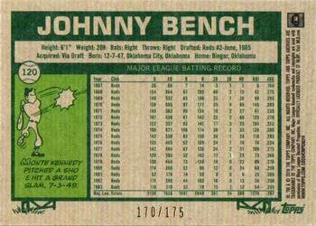 2018 Topps Archives - Purple #120 Johnny Bench Back