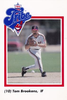 1990 Cleveland Indians The Tribe #7 Tom Brookens Front