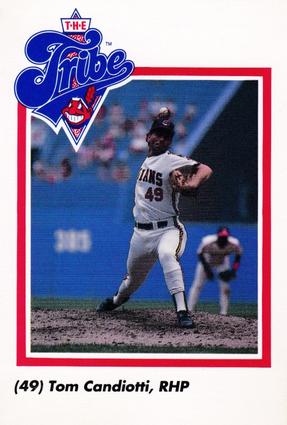 1990 Cleveland Indians The Tribe #9 Tom Candiotti Front