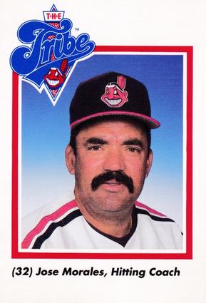 1990 Cleveland Indians The Tribe #28 Jose Morales Front