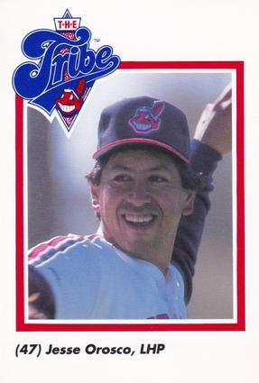 1990 Cleveland Indians The Tribe #32 Jesse Orosco Front