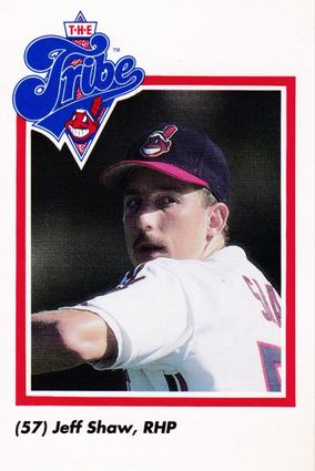 1990 Cleveland Indians The Tribe #35 Jeff Shaw Front