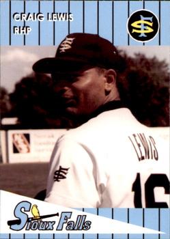 1993 Sioux Falls Canaries #6 Craig Lewis Front
