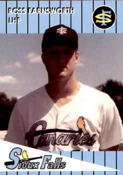 1993 Sioux Falls Canaries #7 Ross Farnsworth Front