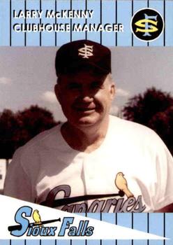 1993 Sioux Falls Canaries #26 Larry McKenny Front