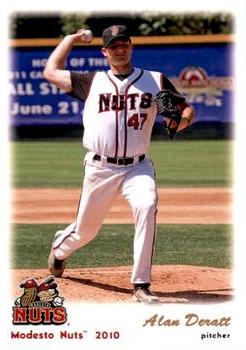 2010 Grandstand Modesto Nuts #NNO Alan Deratt Front