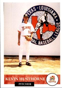 1994 Collect-A-Sport San Antonio Tejanos #14 Kevin Henthorne Front