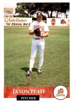 1994 Collect-A-Sport San Antonio Tejanos #23 Jason Pfaff Front