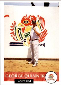1994 Collect-A-Sport San Antonio Tejanos #25 George Quinn Jr. Front