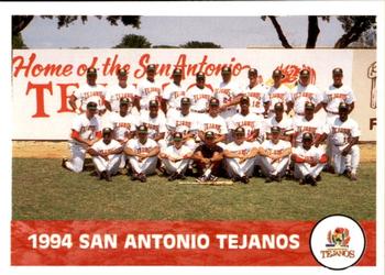 1994 Collect-A-Sport San Antonio Tejanos #28 Team Photo Front