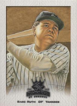 2002 Donruss Diamond Kings - Sample Silver Logo Front Silver Stamp Back #127 Babe Ruth Front