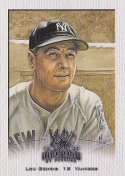 2002 Donruss Diamond Kings - Sample Silver Logo Front Silver Stamp Back #143 Lou Gehrig Front