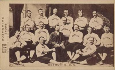 1887 Kalamazoo Bats Team (N693) #NNO Detroit Front