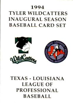1994 Collect-A-Sport Tyler Wildcatters #1 Team Logo Front