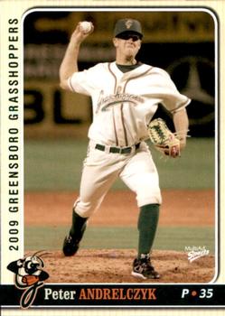 2009 MultiAd Greensboro Grasshoppers #1 Peter Andrelczyk Front