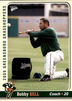 2009 MultiAd Greensboro Grasshoppers #29 Bobby Bell Front
