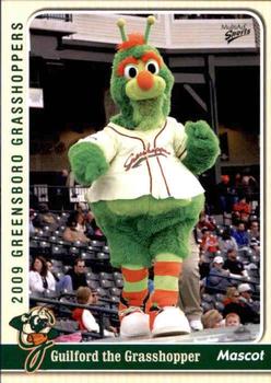 2009 MultiAd Greensboro Grasshoppers #31 Guilford the Grasshopper Front