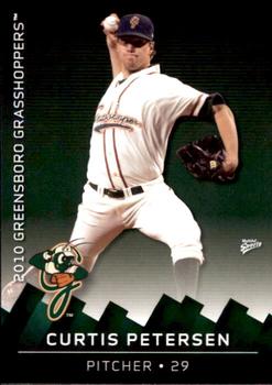 2010 MultiAd Greensboro Grasshoppers #11 Curtis Petersen Front