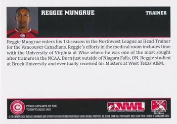 2013 Grandstand Vancouver Canadians #NNO Reggie Mungrue Back