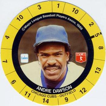 1989 Cadaco Discs - Back Variation #NNO Andre Dawson Front