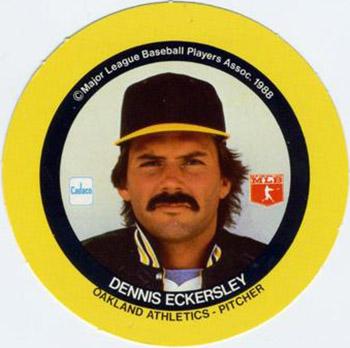 1989 Cadaco Discs - Back Variation #NNO Dennis Eckersley Front
