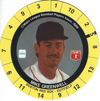 1989 Cadaco Discs - Back Variation #NNO Mike Greenwell Front
