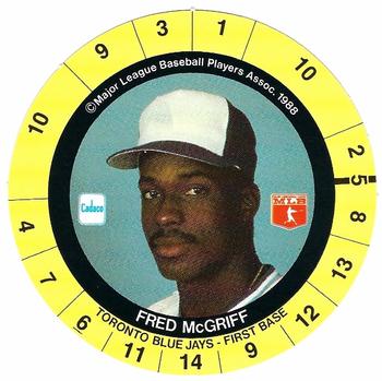1989 Cadaco Discs - Back Variation #NNO Fred McGriff Front