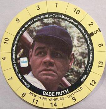 1989 Cadaco Discs - Back Variation #NNO Babe Ruth Front