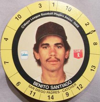 1989 Cadaco Discs - Back Variation #NNO Benito Santiago Front