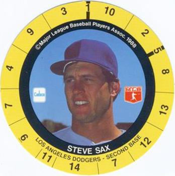 1989 Cadaco Discs - Back Variation #NNO Steve Sax Front