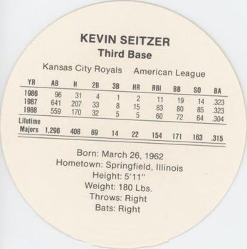 1989 Cadaco Discs - Back Variation #NNO Kevin Seitzer Back