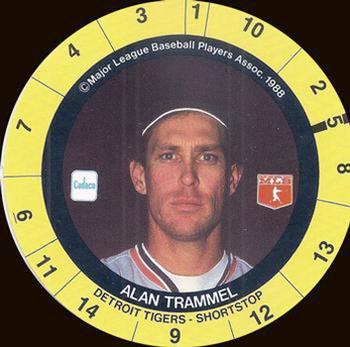 1989 Cadaco Discs - Back Variation #NNO Alan Trammell Front